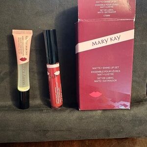 Mary Kay Red Lip Gloss and Balm Set